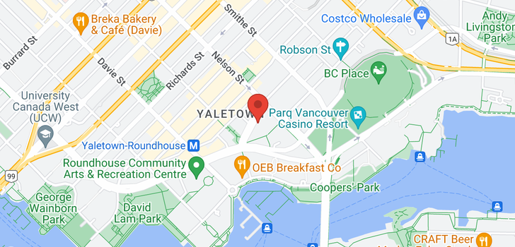 map of 509 1018 CAMBIE STREET